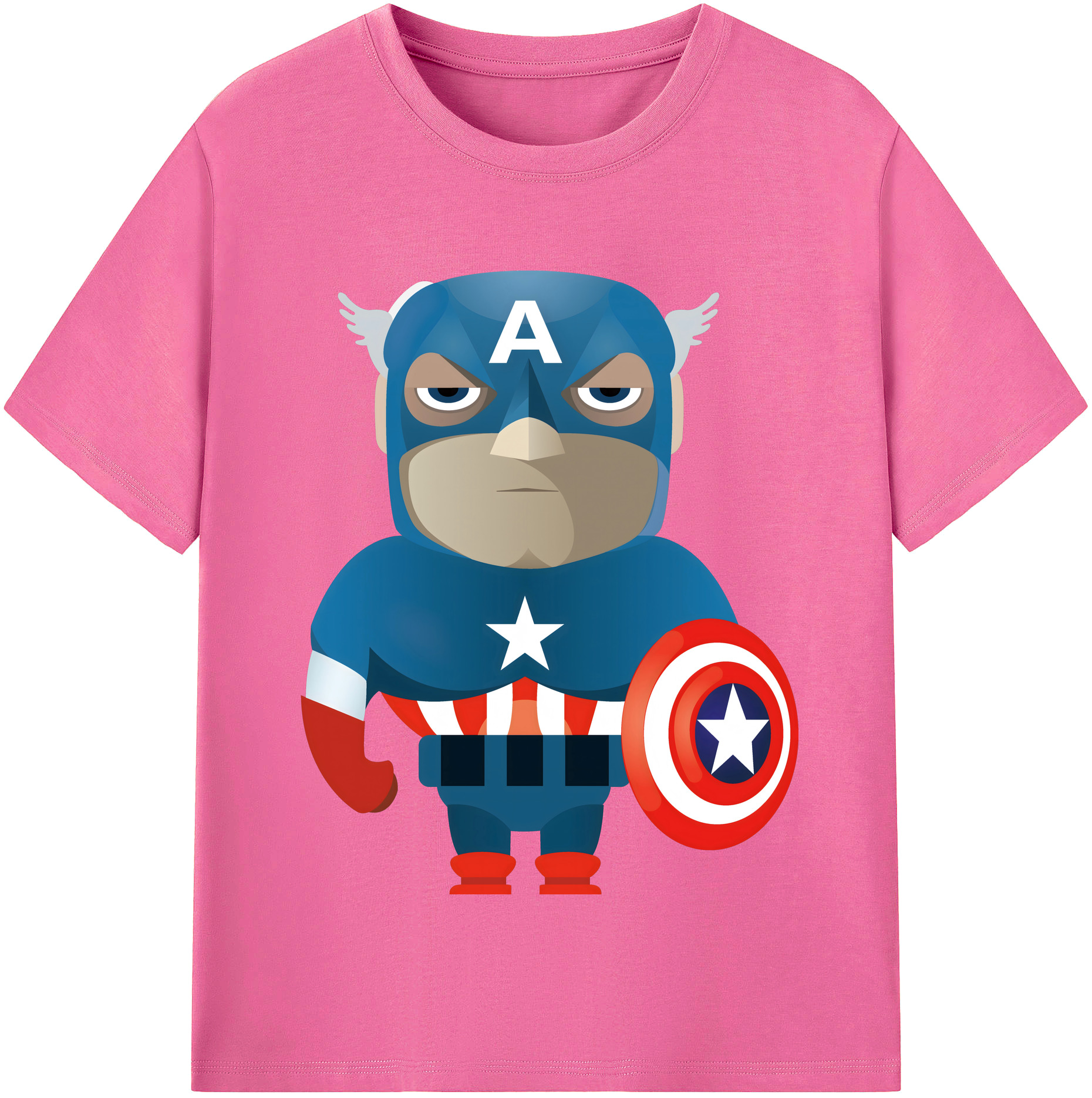 （画像用） アベンジャーズ The Avengers レディースカジュアルプリントTシャツ（綿100％）